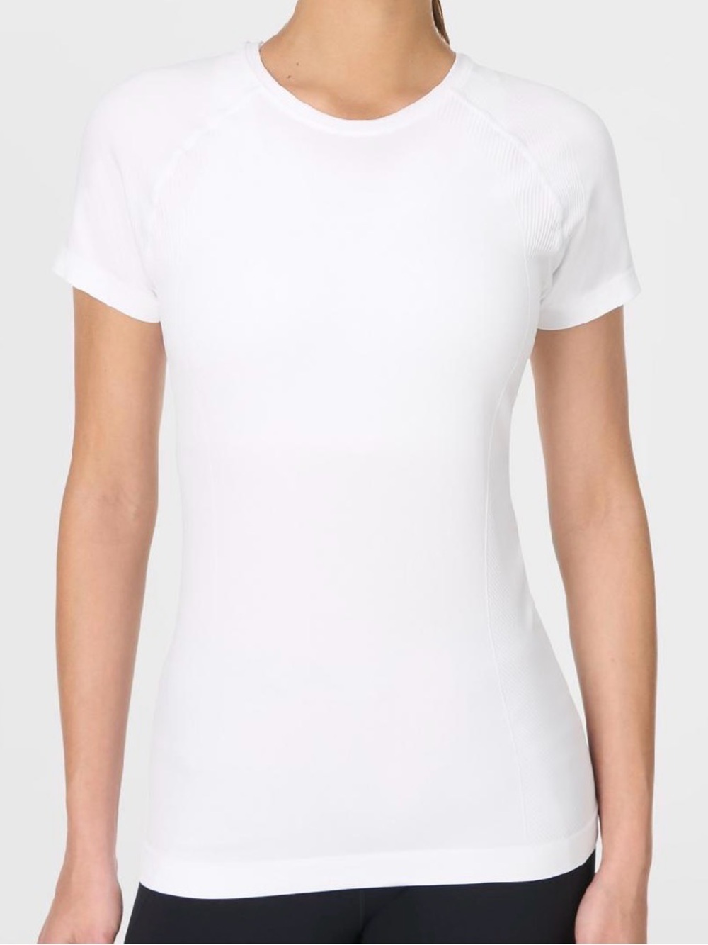 Sweaty Betty White Short-Sleeve Performance “Athlete” Seamless  Tee